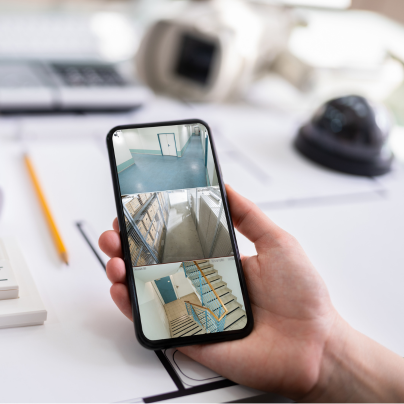 Reno security camera feed on cell phone